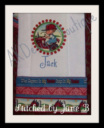 Burp Cloth made by June B - very cute!