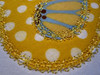 Close-up picture of the Heirloom Stitch Applique Chick