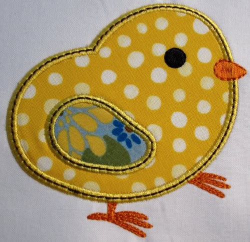 Picture of the Satin Stitch Applique Chick