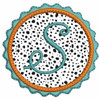 Applique Ric Rac Frame with our #334 Paris Script Font