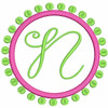 the Large Frame with our #342 Paris Script Monogram Font