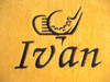 Used with our #129 Zebra Font to spell "Ivan"