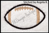 Example stitched by Angela R - stitched without applique fabric on terry cloth.
