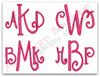 Examples of 3 Letter Monograms