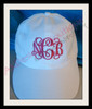 NCB stitched on a hat.