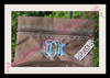 ADK stitched on a pencil bag.