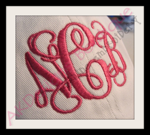 NCB stitched on a hat.