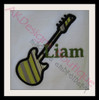 Onesie with 4" Satin Stitch Guitar and our Baby Blue Font [sold separately]
