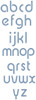 All lowercase letters included in the set