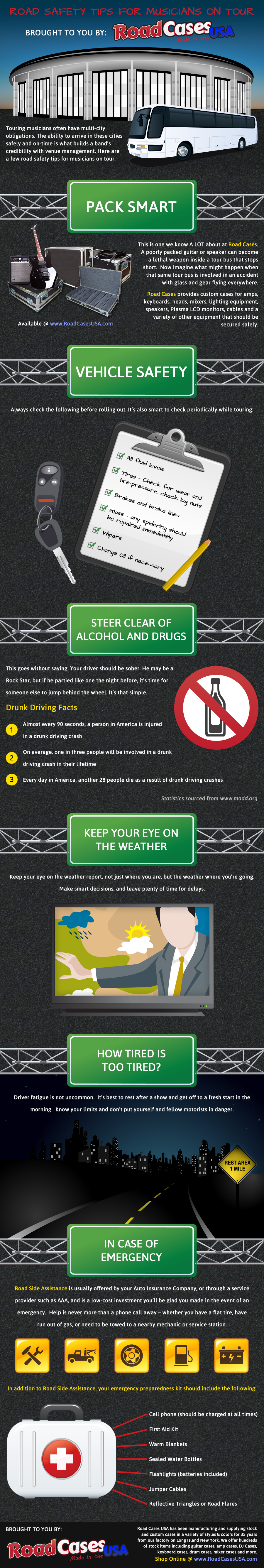 Road Safety Tips Infographic