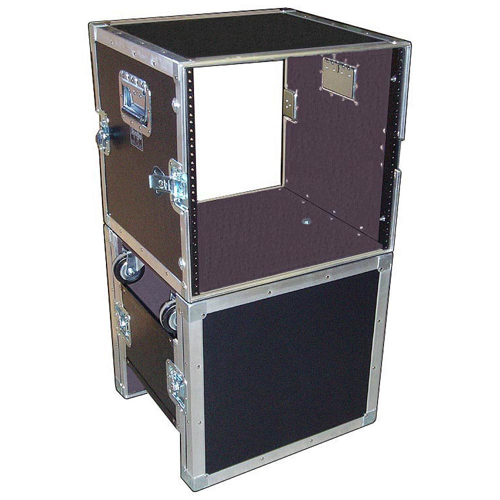 RACK STAND 10 Space 10U 18" Deep ATA Rack Case w/Wheels