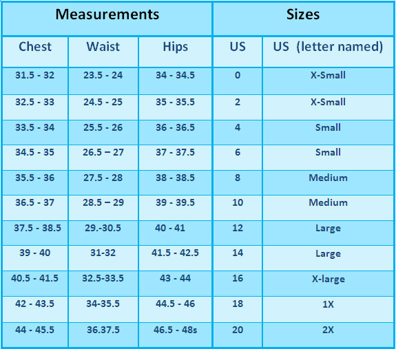 women's clothing eu size to us