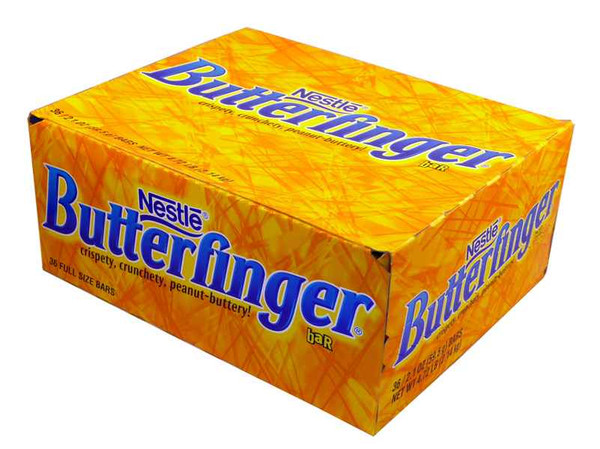 Nestle Butterfinger Bars, by Nestle,  and more Confectionery at The Professors Online Lolly Shop. (Image Number :2082)