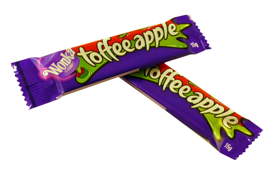 Wonka Toffee Apple Bars, now available to purchase online at The