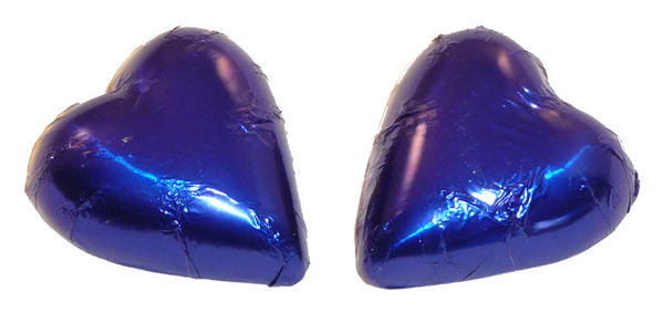 Chocolate Gems - Chocolate Hearts - Royal Blue Foil, by Chocolate Gems ... Chocolate Gems - Chocolate Hearts - Royal Blue Foil, by Chocolate Gems ...