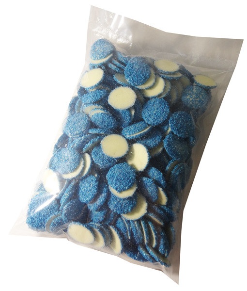 White Choc Jewels with Blue Speckles (Our main image of this Confectionery)