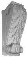 This standard size acanthus corbel is also a drapery bracket