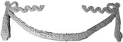 Decorative Cast Plaster Swag CRA21-L (Large at 57")