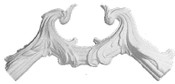 Rococo and acanthus plaster applique CRA74