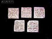 Set of Five Decorative Cast Plaster Plaques CRA86