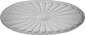 Plaster Applique CRA87 Oval Sunburst