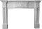 Decorative Cast Stone Mantel with centered shell and acanthus leaf styling
