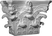 Angular - Square acanthus leaf capital Roman Corinthian