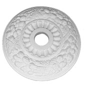 22 1/2" ceiling medallion features Fall Harvest Fruits