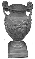 Grecian Urn or Vessel in plaster.  #A153
