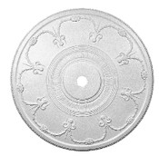 Decorative Swags and Bows are featured on this 48 x 1" ornamented Ceiling Medallion