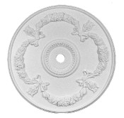 Floral swags and Bows adorn this elegant ceiling medallion
