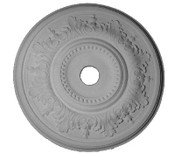22 3/8 x 2" Acanthus leaves encircling a smaller Bead pattern ring