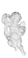 A21L Left-facing Cherub in cast plaster