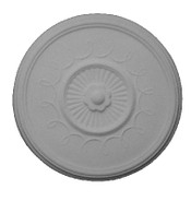 14 1/2" x 1 1/2" Ceiling Centerpiece Medallion with grooves and ribbon design