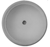 Beaded Rail - Round D1 Ceiling 36 1/2" Dome - Cast Plaster