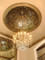 Coffered D10 Ceiling Dome with beautiful crystal chandelier