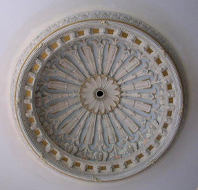 Hand-painted ornate ceiling dome