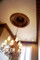 Installed architectural dome D9 - Cast Plaster (DM721 Crown Molding)