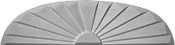 Small Sunburst Cast Plaster Panel