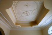 P25 Adams Style Ceiling Panel with other moldings (one is DM734)