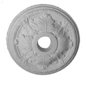 15" Medallion featuring Acanthus leaves and Egg & Dart Molding