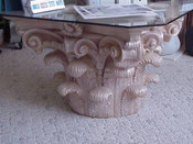 Scrolling Pedestal and Table Base with Acanthus Leaf Detail