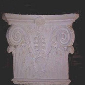 Corinthian Pedestal and Table Base with Scrollwork and Acanthus Leaves