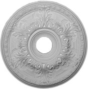 19" Medallion featuring Elaborate Acanthus leaves and Egg & Dart Molding