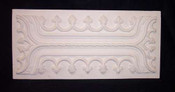 Decorative Panel. Wainscot, with fleur de lis pattern