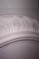 Architectural ceiling ring R3 - Cast Plaster - featuring acanthus leaves 75" x 48"