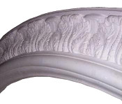 Oval Acanthus Ceiling Ring - Cast Plaster