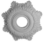 Beautifully scrolling elaborate acanthus leaf details. Contoured border