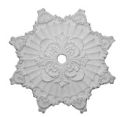 Elaborately detailed acanthus leaf and star blossom design