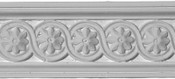 Circular and Flower Petals Chair Rail Molding